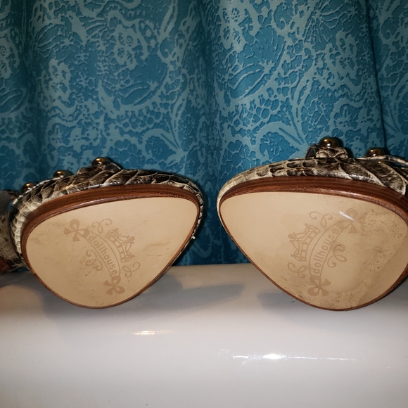 Doll House Studded Strappy Heels - Picture 3 of 4